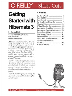 cover image of Getting Started with Hibernate 3